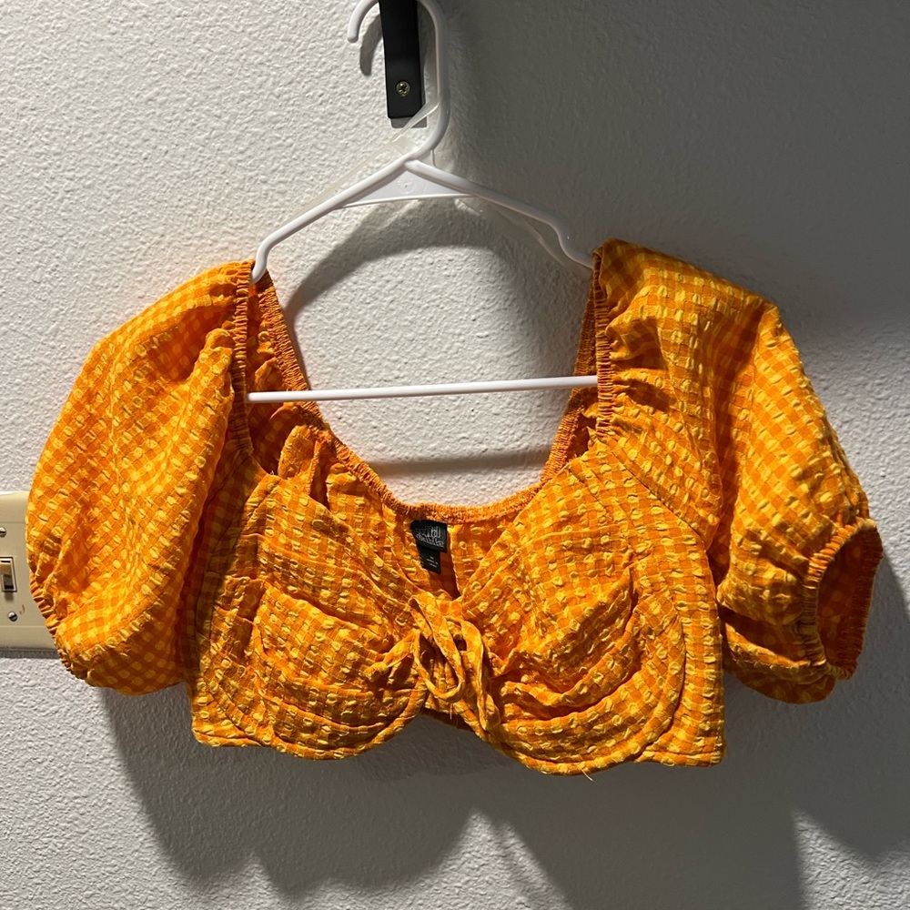 Wild Fable plaid crop top